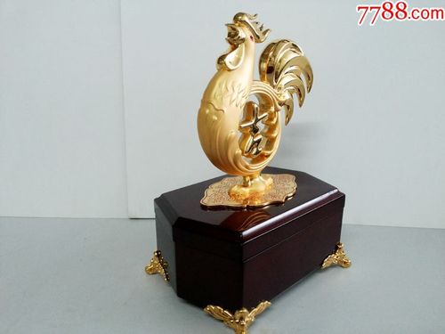 麒麟纳福大吉大利金鸡宝盒艺术品摆件麒麟印章鸡年送礼收藏品